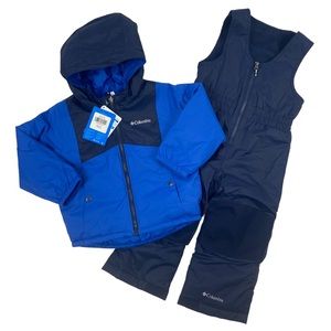 NWT Toddler Columbia Double Flake 2 Piece Waterproof Snowsuit - Size 3T